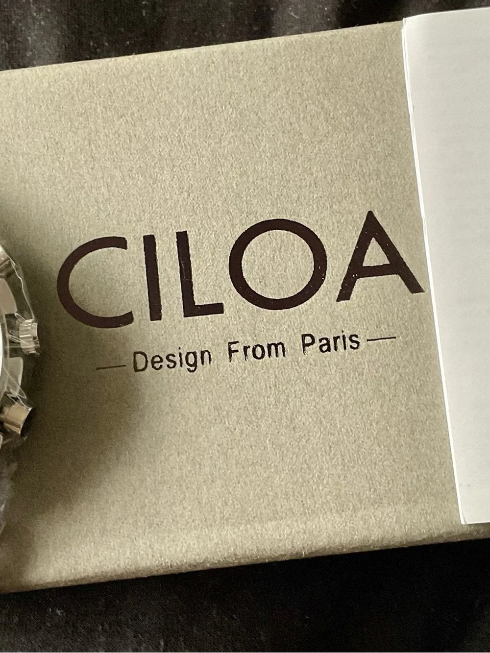 Beautiful NIB Colorful Functional Ciloa 3 Register Chronograph w Tachymeter